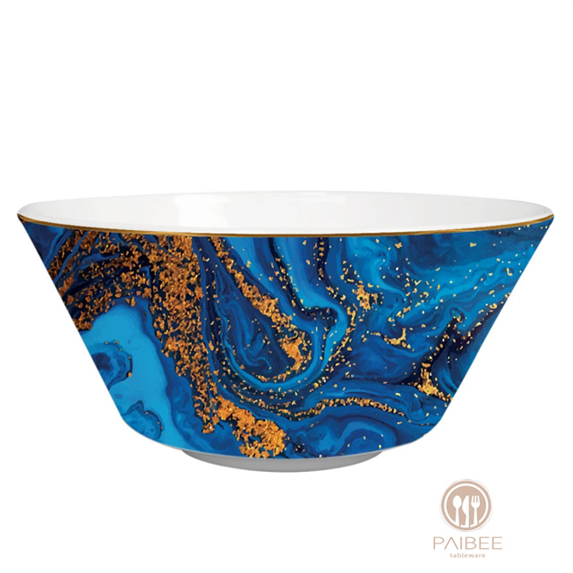 Art Blue Star River Ceramic Charger Plate 