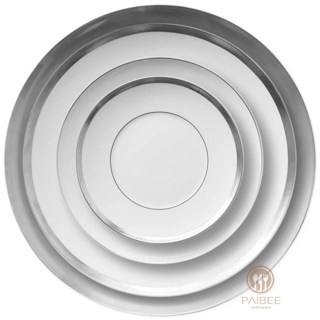 China Supplier Ceramic Plate Tableware And Bowl Dinnerware Set Cake Plate For Western Wedding