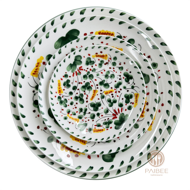 Special Niche Leaf Fresh Dinner Plate Furniture Decoration Party Tableware