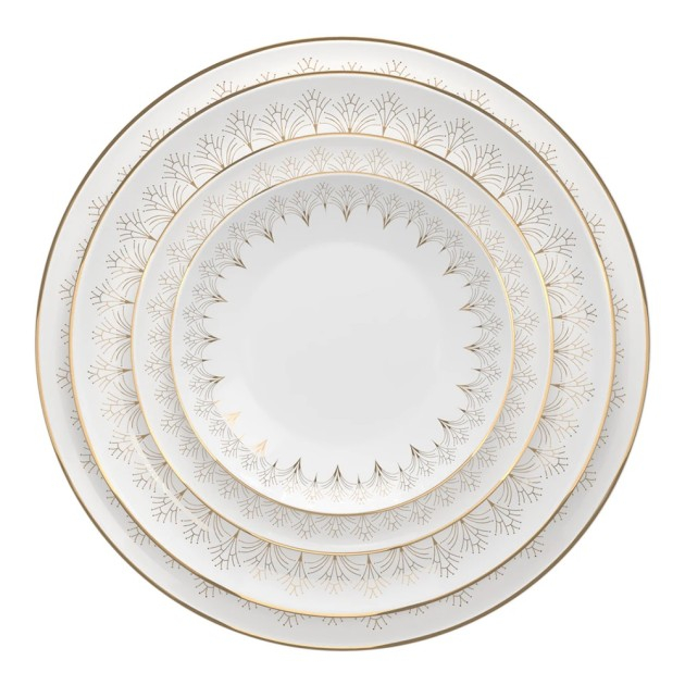 Elegant Bone China Tea Services Dessert Dinner Plates Ceramic Porcelain Bone China Tableware Sets