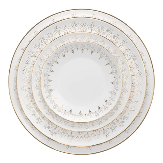 Elegant Bone China Tea Services Dessert Dinner Plates Ceramic Porcelain Bone China Tableware Sets
