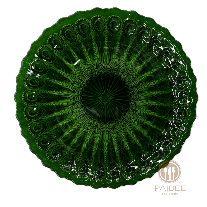 Vbrant Custom Tempered Glass Serving Plate