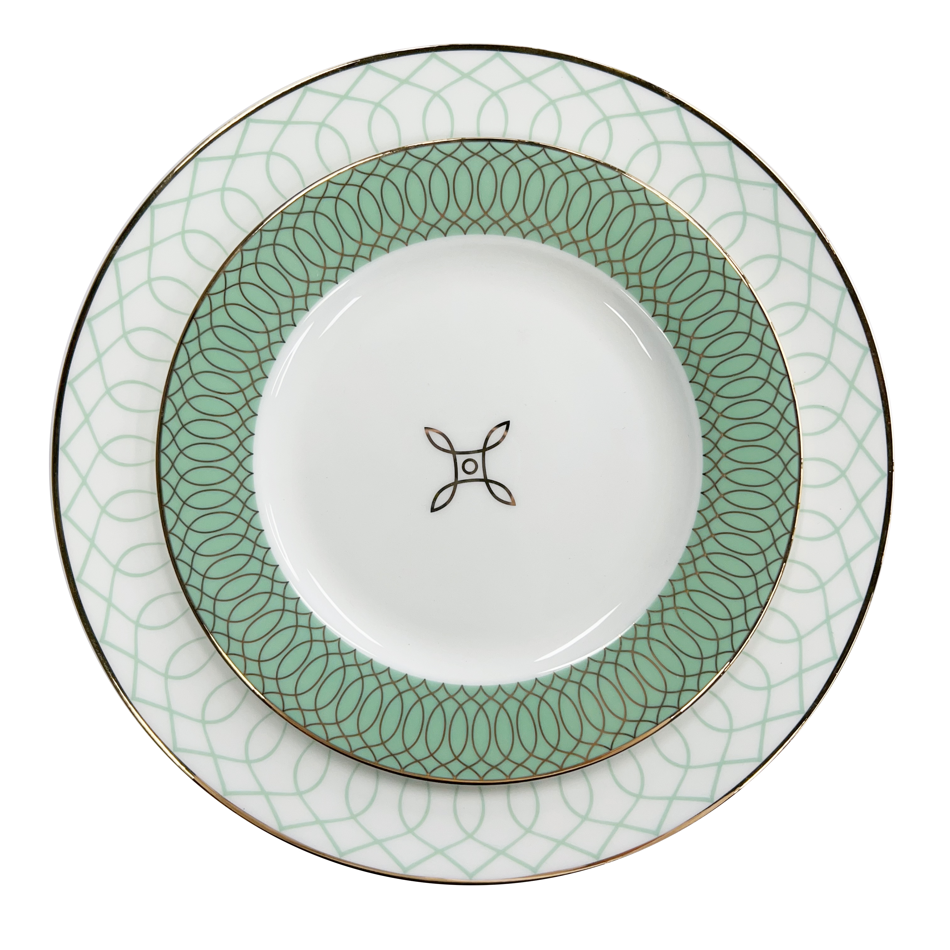 Green Nordic Western Style Green Fresh Dinner Plate Dinnerware Sets For Hotel Party Wedding