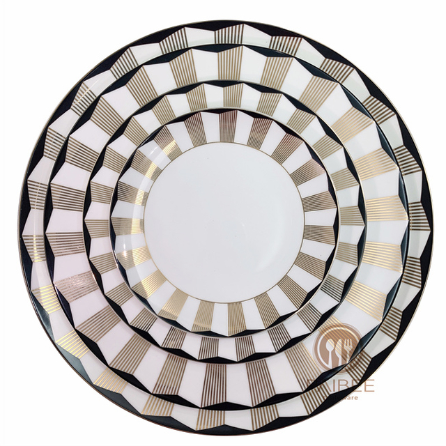 luxury gold dish bone china collections for wholesale