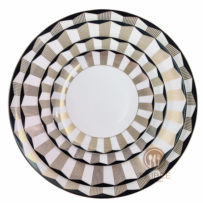 luxury gold dish bone china collections for wholesale