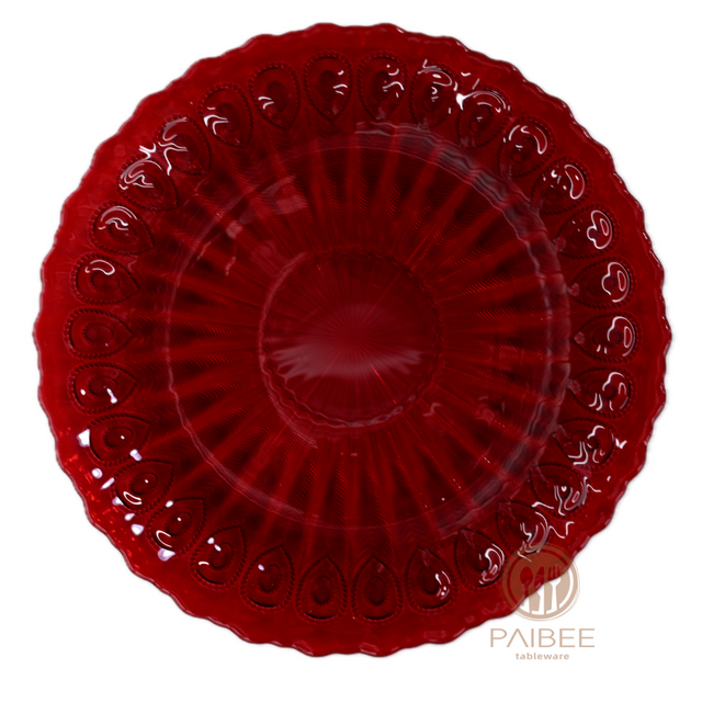 Vbrant Custom Tempered Glass Serving Plate