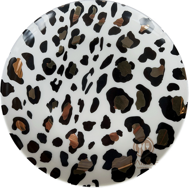 Leopard Pattern Ceramic Plate