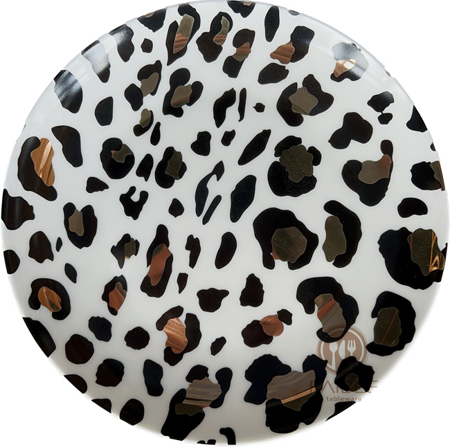 Leopard Pattern Ceramic Plate