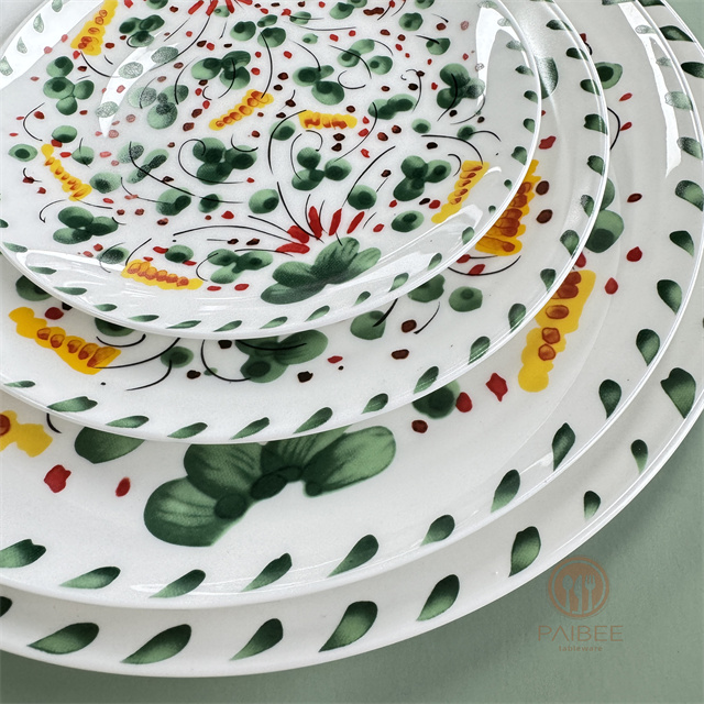 Special Niche Leaf Fresh Dinner Plate Furniture Decoration Party Tableware