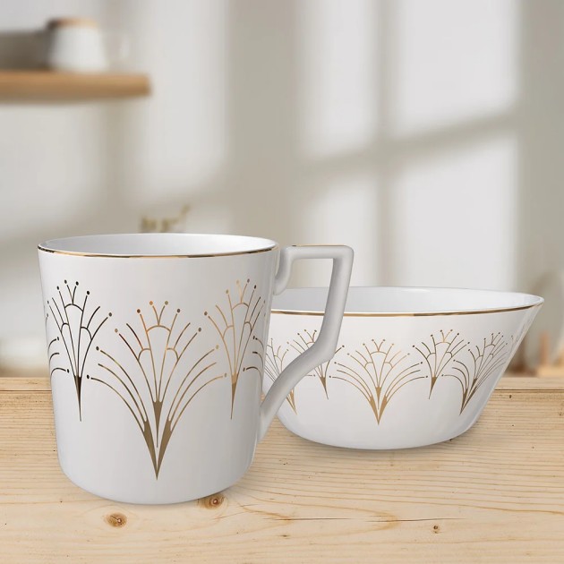 Elegant Bone China Tea Services Dessert Dinner Plates Ceramic Porcelain Bone China Tableware Sets