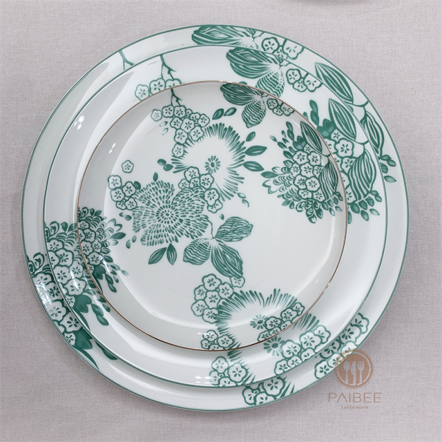 Fresh green background and flowers, retro and distressed