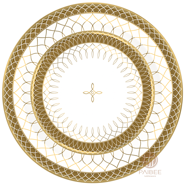 Nordic Light Luxury Simple Household Shallow Bottom Flat Plate Bone Porcelain Tableware