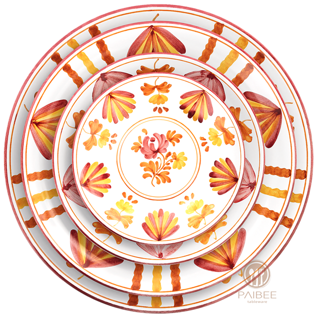 Flower Bone China Plates Warm And Gorgeous Dinner Plates
