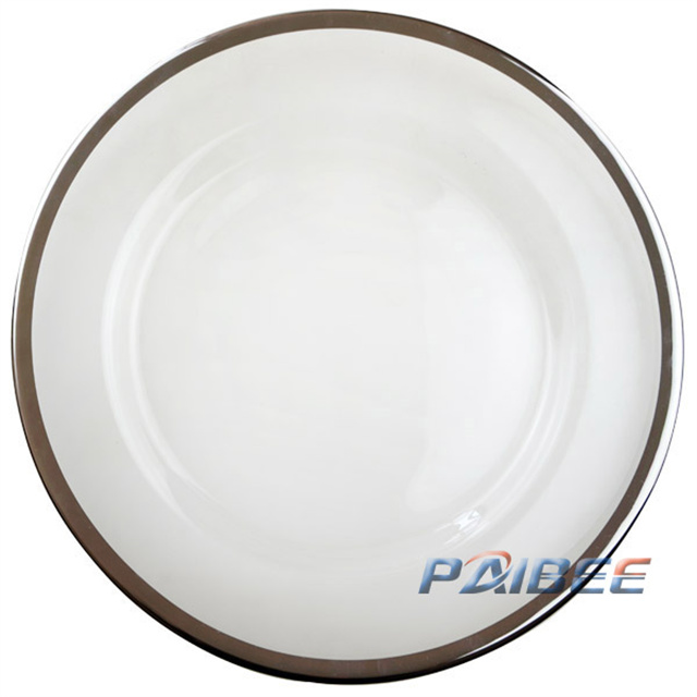 13'' Glass Charger Plate