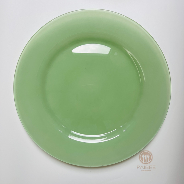 Multi-Color Solid Crystal Glass Charger Plate with Custom Options