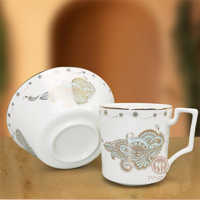 Ceramic Tableware White Porcelain Bowl Plate Elegance Fine Porcelain 4pcs Dinner Sets