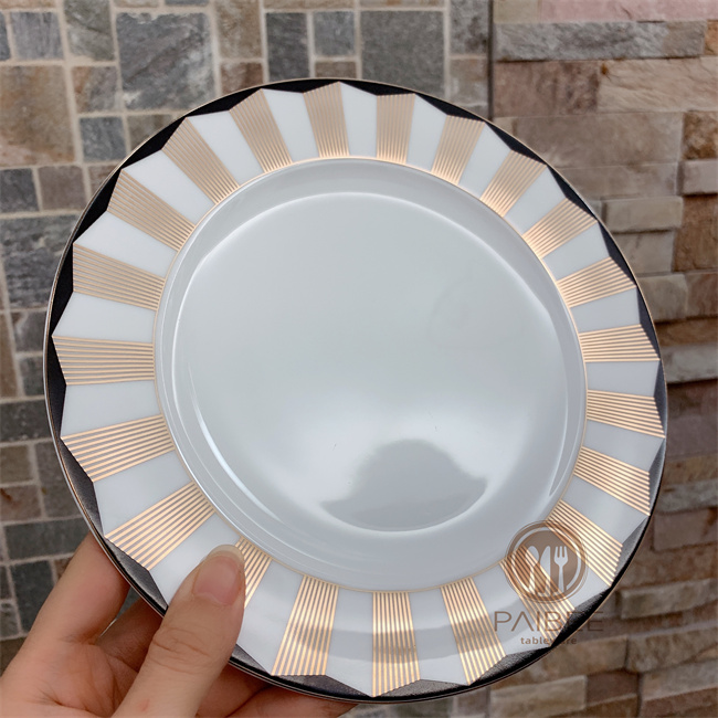 luxury gold dish bone china collections for wholesale