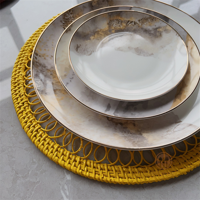 Table Decoration Dinner Plate Placemat Tableware Combination Western Dinner Plate