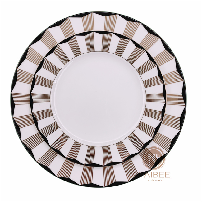 luxury gold dish bone china collections for wholesale