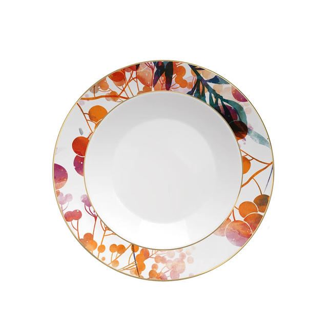 Fine Bone China Dinner Set Wedding Plate Set Luxury Decorative Tableware For Event Catering