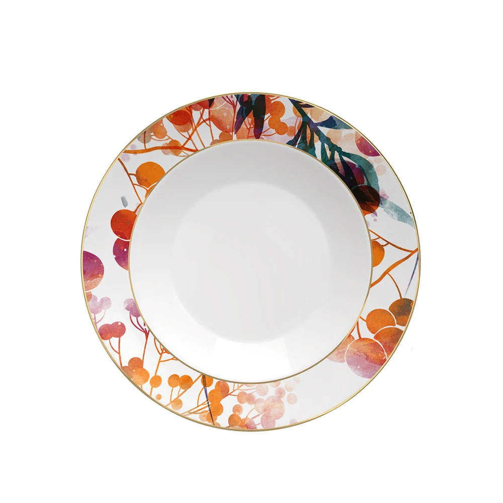 Fine Bone China Dinner Set Wedding Plate Set Luxury Decorative Tableware For Event Catering