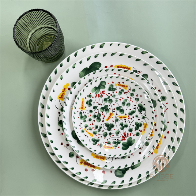 Special Niche Leaf Fresh Dinner Plate Furniture Decoration Party Tableware
