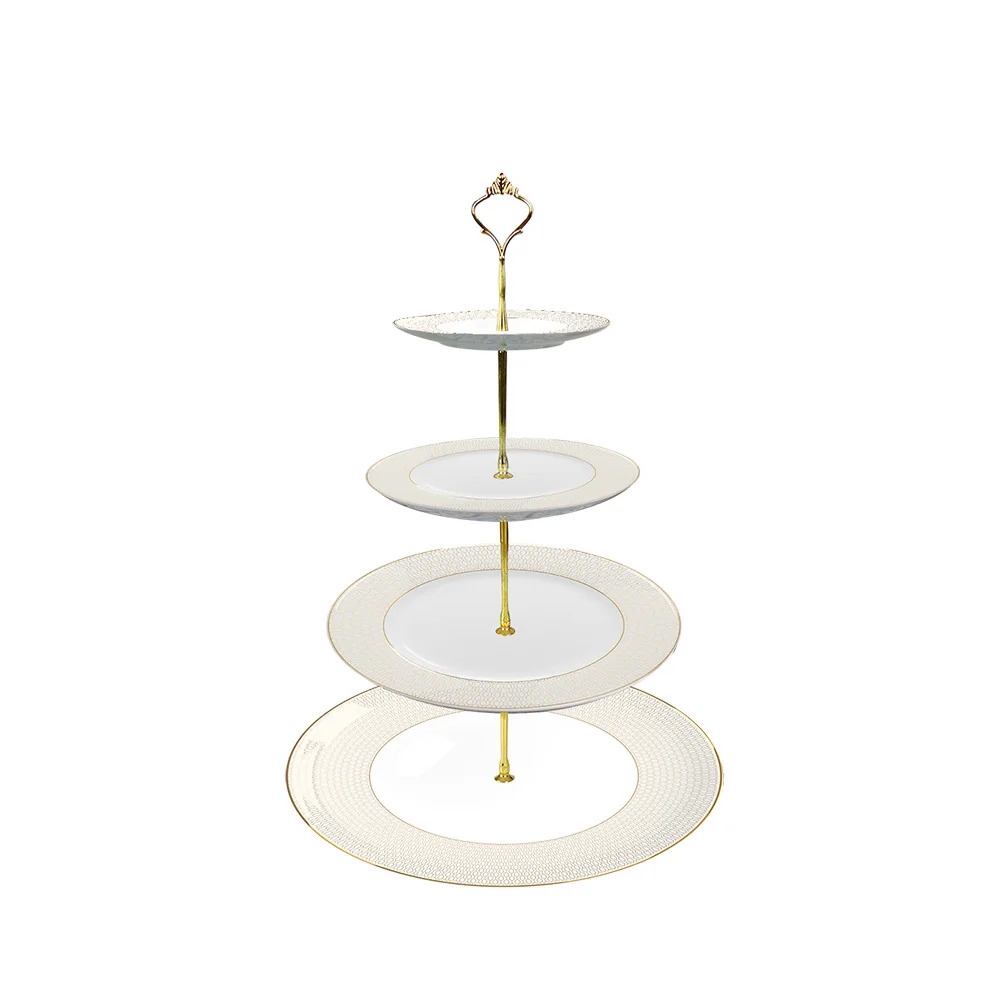 Wholesale Bone China Plate Set Restaurant Hotel Round Shape Dinnerware Sets Porcelain Plates Sets Dinnerware For Wedding